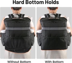Insulated Food Delivery Backpack with 2 Cup Holder, Cooler Bags for Hot/Cold…