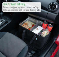 2 Pack Cooler Bags — Insulated for Food Delivery, Collapsible and Reusable Sho..