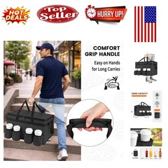 Insulated Food Delivery & Grocery Cooler Bag – XXL Capacity, Hot/Cold Retenti…