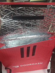 DOORDASH LG insulated Pizza, Food bag HOT/COLD w/Carry Straps (NEW)