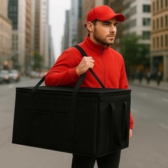 Catering Cooler Bag Insulated Food Delivery 22x14x13 3 Pack Keep Food Warm