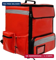 70L XL Large Insulated Food Delivery Backpack Expandable with 4 Cups Holders Coo