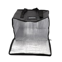 Pizza Bag Meal Delivery Bag 1pcs Black Double Zip Food Delivery Bag High Quality