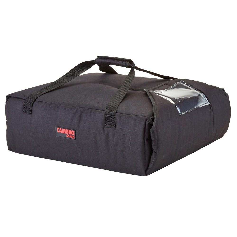 Cambro GBPP214110 2Box Black Premium Go Bag® 14 in Pizza Delivery Bag