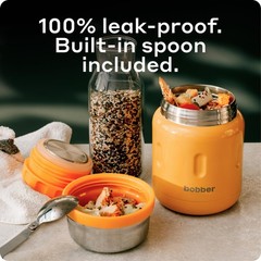 Bobber 16 Oz Insulated Stainless Steel Food Jar Extra-Wide Mouth — Hot