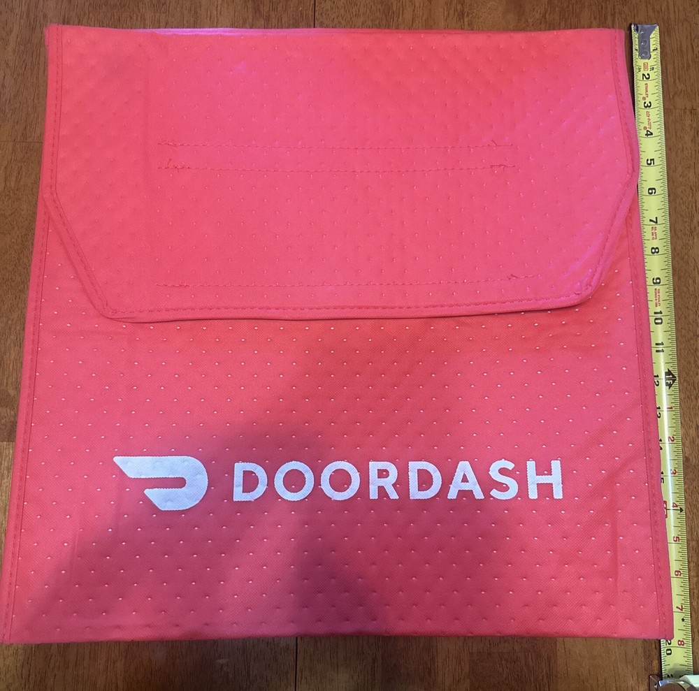 NEW Doordash Delivery Insulated Thermal Hot Bag Pizza Bag — NO STRAPS NO HANDLES