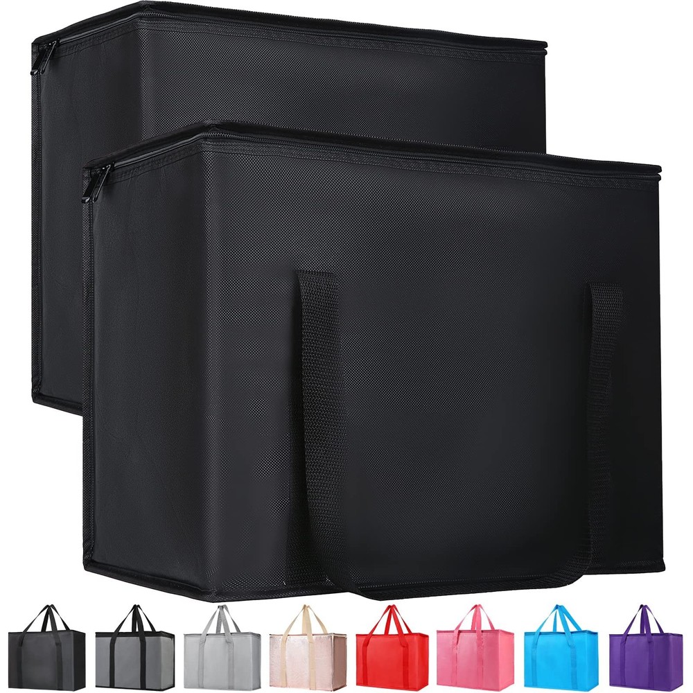 Bodaon 2-Pack Insulated Reusable Grocery Bag Heavy Duty Thermal Tote X-Large