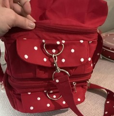 Temp-tations Presentable Ovenware Red Polka Dot Pans, Lids, Racks, Carrier