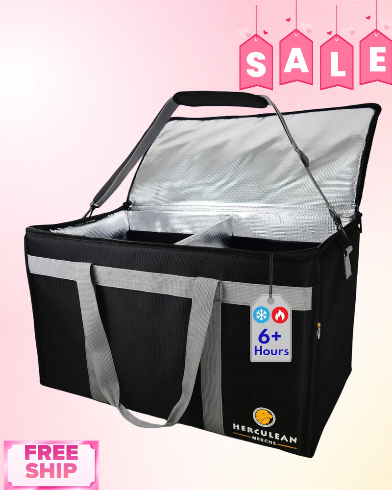 NEW Premium Insulated Food Delivery Bag Large Thermal Hot Cold Catering Bag