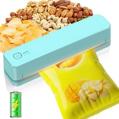 FEPPO Bag Sealer, 3000mAh Rechargeable Mini 6.2″ Heating Strip, Green