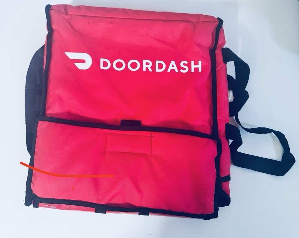 Official DoorDash Pizza Delivery Bag — Insulated Thermal Hot Cold Tote 19x19x5