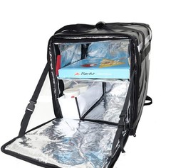 Packir PK-76F: Large Doubledeck Insulated Pizza/Food Delivery Backpack, 16″x …