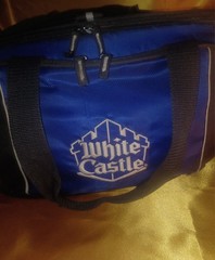 Lg. White Castle Thermal Insulated Cooler Bag/Food Transport, Shoulder Strap…