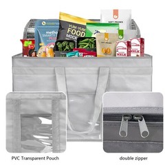 XXXL Large Insulated Cooler Bag Double Zipper Food Delivery Bag Styrofoam Coo…