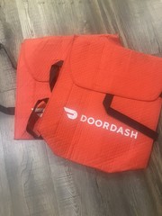 Two Doordash Large Insulated Pizza Delivery Bag For Top Dashers 19x19x5″