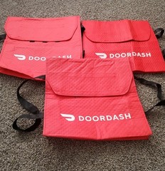 DOORDASH Large Insulated Pizza Delivery Bag 19x19x5″ Lot of 3