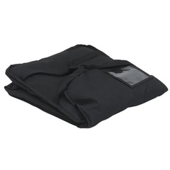 HUBERT® Pizza Delivery Bag Black Nylon Side Loading Medium Insulated — 18/2″L x