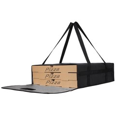 Insulated Pizza Delivery Bag — 20″x20″x6″ Hot Food Carrier for Catering & Delive