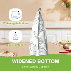 BFRAHD 30 PCS Reusable Aluminum Foil Food Storage Bags,Resealable Ziplock…