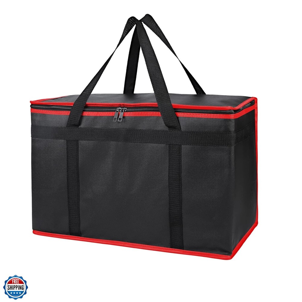 Insulated Food Delivery Bag, XX-Large Reusable Grocery Shopping Bags, Picnic …
