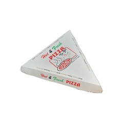 Single Pizza Slice Box with 4 Color Print Hot & Fresh Pizza 9.25 x 9 x 1.68 i…