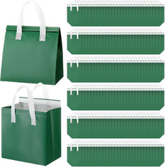 300 Pack Insulated Bags Bulk for Food Delivery 9.5 X 9.5 X 6 Thermal Take Away B