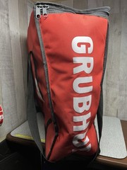 Grubhub Official Large 19″x19″x9” Insulated Food Delivery Tote Bag Red