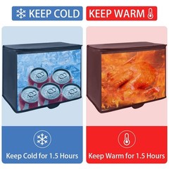 1-Pack Insulated Reusable Grocery Bags X-Large Insulated Food Delivery Bag