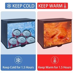 1-Pack Insulated Reusable Grocery Bags, X-Large Insulated Food Delivery Bag