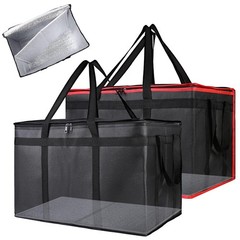 Bolsa térmica de poliestireno para entrega de pizza de 20 x 20 cm (paquete de 1)