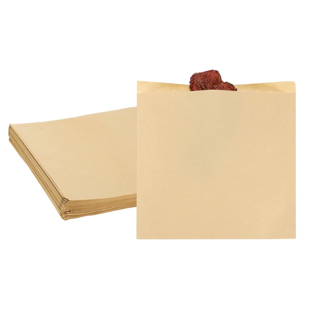 7.87×7.87 Inch Paper Sandwich Bags 100 Pcs Pastry Bag Light Brown