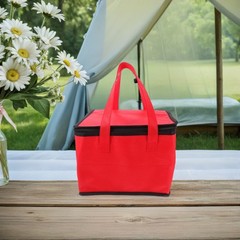 Insulated Food Delivery Bag With Handle 27 Cm Size For Pizza And Seafood