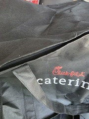 Lot Of 3 Excellent Chick-Fil-A Catering Tote Bag Lightweight Zip 22x12x14