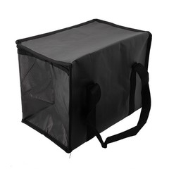 Pizza Bag Meal Delivery Bag 1pcs Black Double Zip Food Delivery Bag High Quality