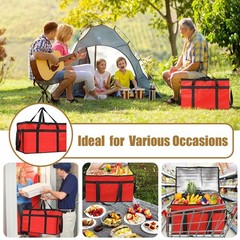 Insulated Bags for Food Delivery, XXXL Pizza Delivery Bags for Large Capacity