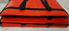 musbus 5 pack Additional Bottom Plate Insulated Food Delivery Bag 24x15x14″ Red