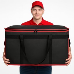 Durable Insulated Pizza Delivery Bag — Spacious & Water-Resistant Design