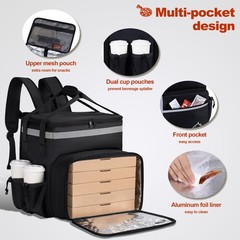 Food Delivery Backpack,insulated food delivery bags for Delivery Bike,Large P…