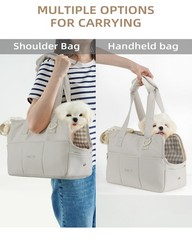 Dog Carrier for Small Dogs Rabbit cat with Large Pockets, Cotton Bag, Dog Car…