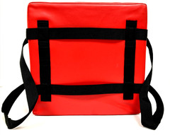 New HUBERT Red PVC/PEVA Insulated Meal Delivery Bag 16Lx16Wx6H DoorDash GrubHub