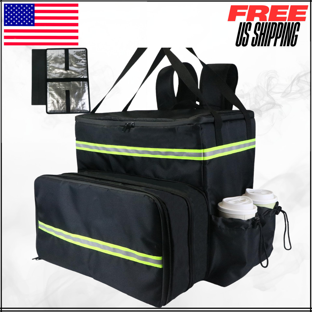 Insulated Pizza Food Delivery Backpack Bag Backpack For Bike 17″X17″X16″