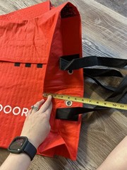 Lot of 6 Doordash Large 19x19x5 Insulated Pizza Delivery Bags Tote Red