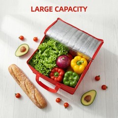 6 Pack Reusable Grocery Bags, X-Large Foldable Tote Bag, Shopping Bags with H…