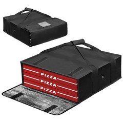 Boczif Pizza Bags — Insulated Warmer for 20x20x6 inches, black