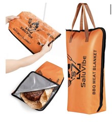 SaluVibe Insulated Food Pan Bag for BBQ Meat Delivery, Orange