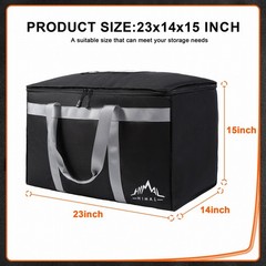 Himal Outdoors Insulated Food Delivery Bag XXXL-23Wx15Hx14D inches Insulated Gro