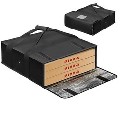 BOHEMIABY Pizza Warmer Bag, 20 X 20 In Food Carrier, Insulated Pizza Bag With