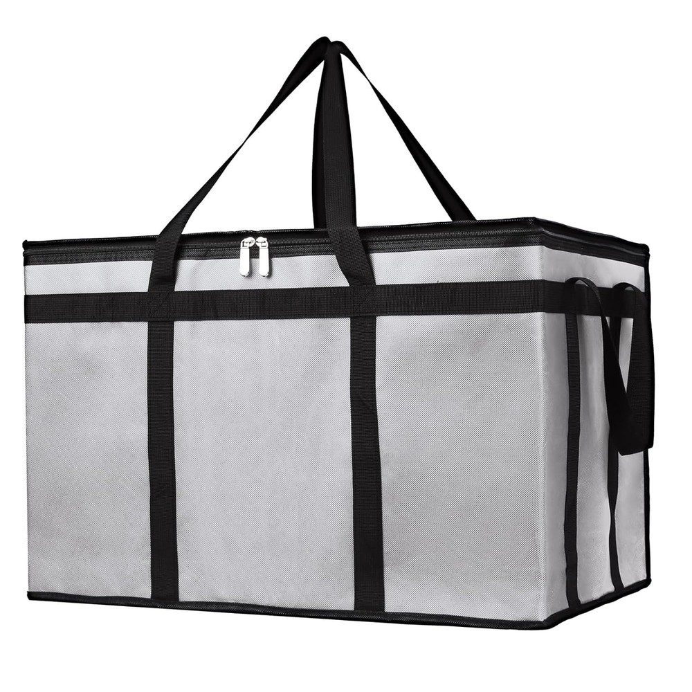 Insulated Bags for Delivery Insulated Food Delivery Bag XXX-Large Gray 1-Pack