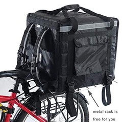 PK-92Z: Big Insulated Pizza Delivery Bag with Cup Holder, 16″ L x 16″ W x 16″…