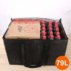 3X-Large Thermal Insulated Food Delivery Bag — Hard Bottom Catering Cooler for H